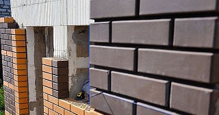 Фасады домов из кирпича в Абакане: качественная кладка от 1147 рублей
