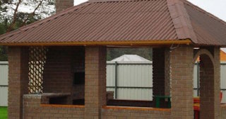 Беседка из кирпича под ключ в Абакане цена от 3232 рублей - Строй-Бкн
